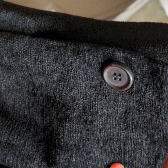 Giorgio Armani vintage black textured 5 button collared long blazer jacket sz 44 - Picture 6 of 11